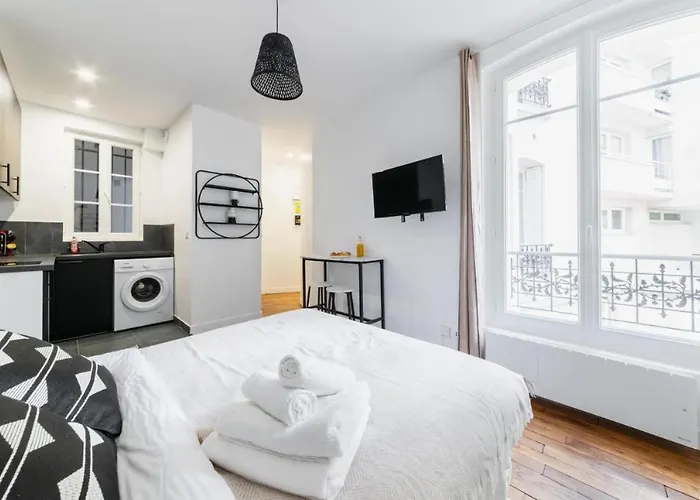 Apartmán Service Au Coeur Du 19e - 2p Paříž